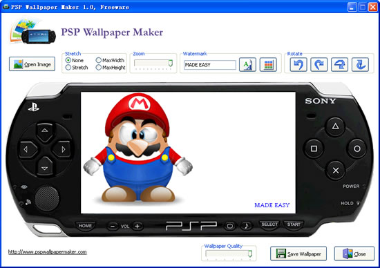 Wallpapers For Psp 3004. PSP Wallpaper Maker